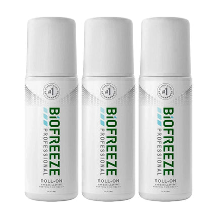 Biofreeze Topical Pain Relief Professional, 3 oz Roll-On | 13416- 3 pack | | Over the Counter, Pain Relief Roll-On, Pharmaceuticals | Biofreeze | SurgiMac