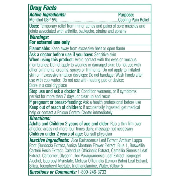 Biofreeze Topical Pain Relief Gel , 3 oz 13416-1