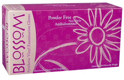 Blossom Vinyl Powder Free Exam Gloves