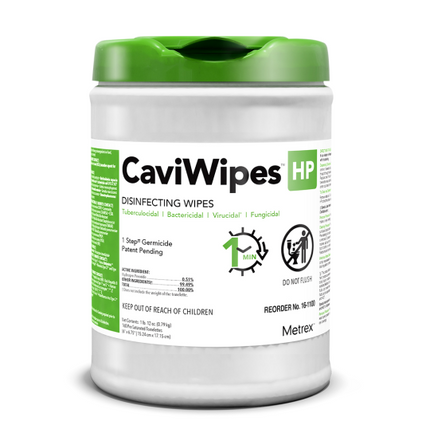 Metrex CaviWipes HP Surface Disinfectant Cleaner Peroxide Based Wipe | Metrex | SurgiMac
