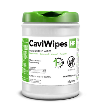 Metrex CaviWipes HP Surface Disinfectant Cleaner Peroxide Based Wipe