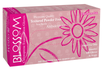 Blossom Pink Chloroprene Powder Free Textured Exam Gloves BM 97715-CHL-P-PF
