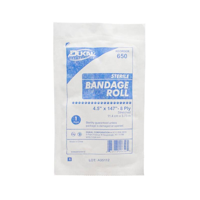 Sterile Fluff Bandage Roll 4.5" x 4.1 yd 8-Ply