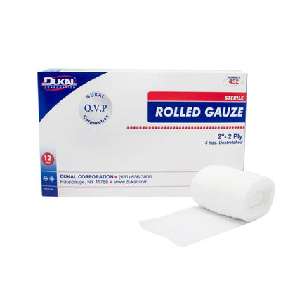 Sterile Rolled Gauze 2" x 5 yd 2-Ply