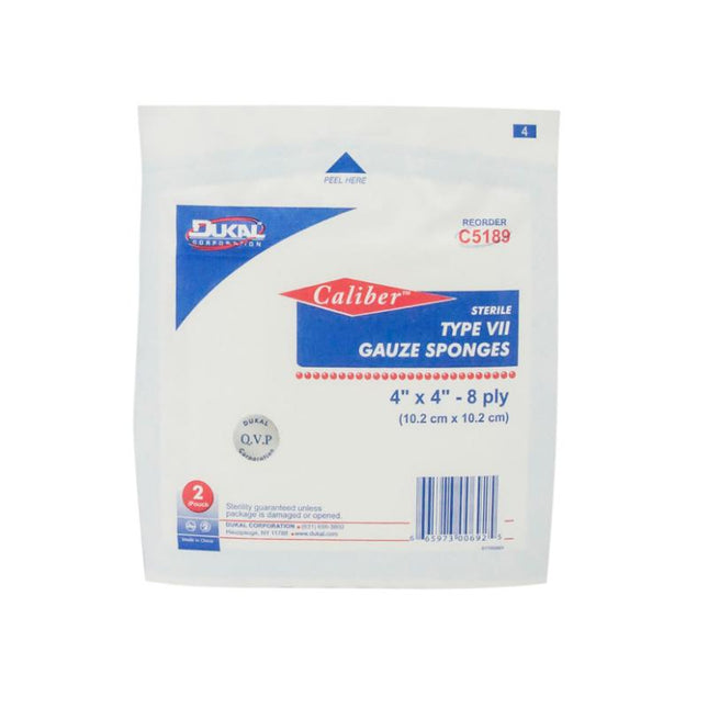 Dukal | Sterile Type VII Gauze Sponges 4" x 4" 8-Ply | C5189