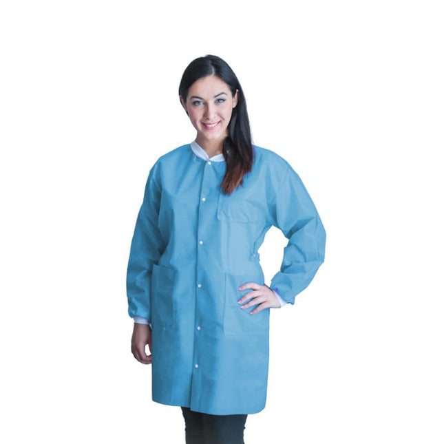 Dukal | FitMe Lab Coats L Sky Blue | UGC-6601-L