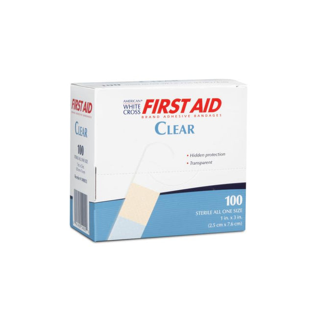 Dukal | Clear Adhesive Bandages 1 x 3 | 1490033