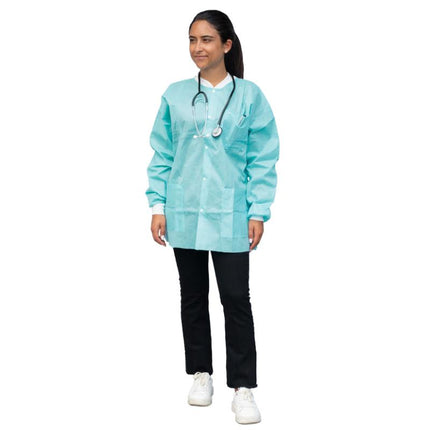 FitMe Lab Jackets XXL teal/Green | Dukal | Only at SurgiMac