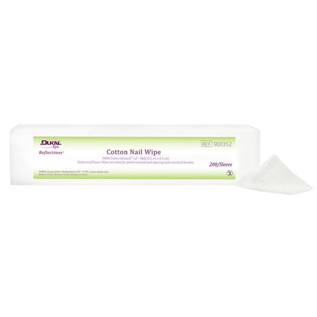 Dukal | Cotton Nail Wipes 2 x 2 8-Ply | 900352