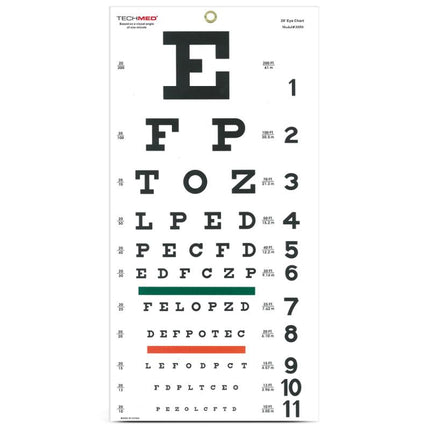 Dukal | Eye Test Chart, Snellen | TM3050