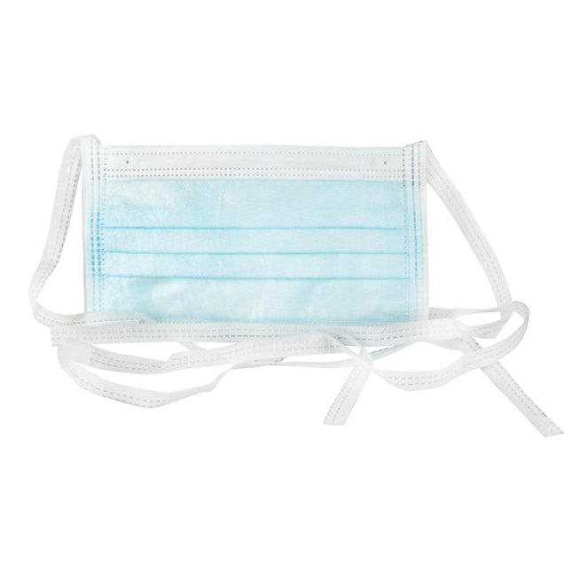 Dukal | Surgical Mask with Tie 3-Ply, Blue | 1540