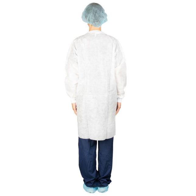 Dukal | Lab Coat without Pockets XL, White | 343