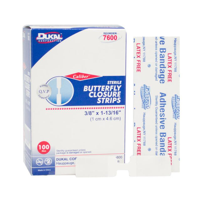 Dukal | Sterile Butterfly Wound Closure Strips | 7600