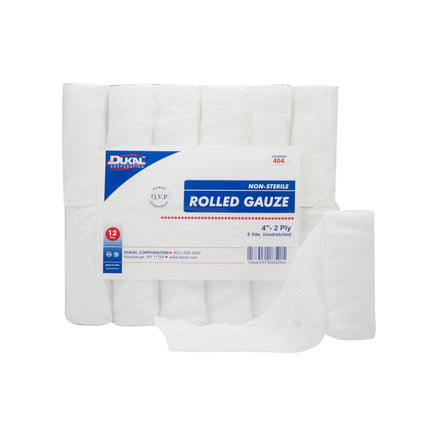 Non-Sterile Rolled Gauze 4" x 5 yd 2-Ply