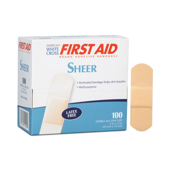 Dukal | Sheer Adhesive Bandages 1 x 3 | 1290033