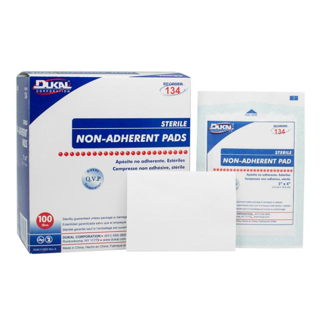 Dukal | Sterile Non Adherent Pad 3" x 4" | 134