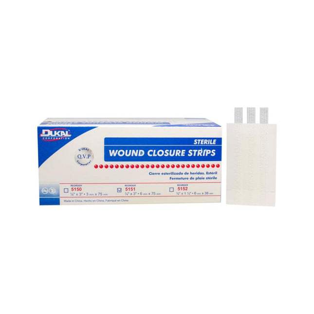 Dukal | Sterile Wound Closure Strip 1/4" x 3" | 5151