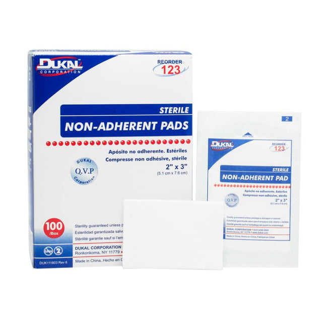 Dukal | Sterile Non Adherent Pad 2" x 3" | 123