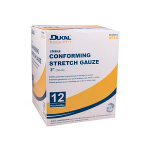 Dukal | Sterile Basic Care Conforming Stretch Gauze 3" | 8514