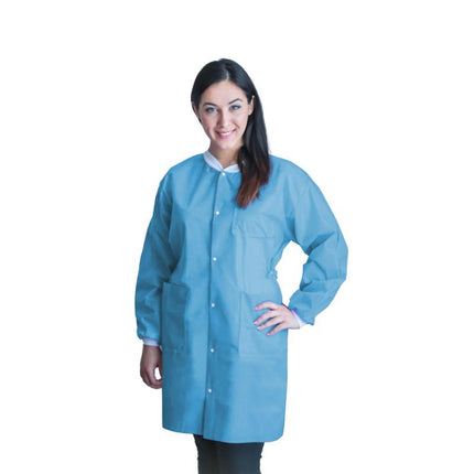 FitMe Lab Coats XL Sky Blue | Dukal | Only at SurgiMac