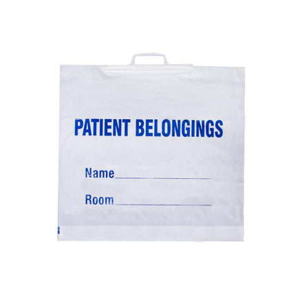 Patient Belonging Bags 20" x 18.5", White
