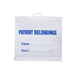 Patient Belonging Bags 20" x 18.5", White PB02
