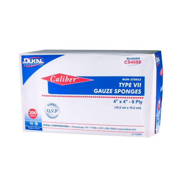 Dukal | Non-Sterile Type VII Gauze Sponges 4" x 4" 8-Ply | C84088