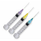 Dukal | Combo Syringe 27G Notched 3cc Luer Lock, Yellow | URN-55003-27