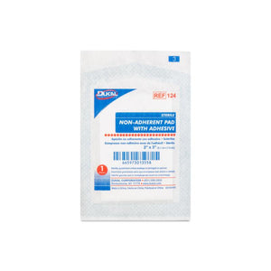 Dukal | Sterile Non Adherent Pad with Adhesive 2" x 3" | 124