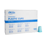 Dukal | Plastic Drinking Cups 5 oz, Blue | 27703