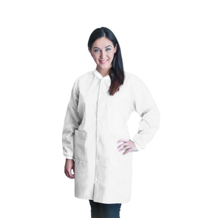 FitMe Lab Coats M White
