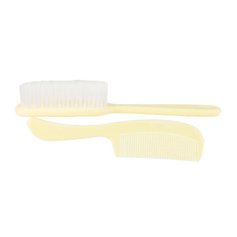 Dukal | Baby Comb & Brush Set, Ivory | PCB2