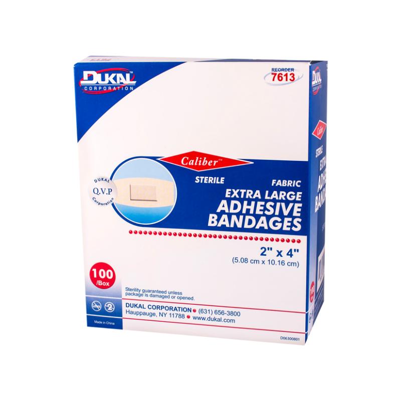 Dukal | Flexible Fabric Adhesive Bandages 2 x 4, XL | 7613