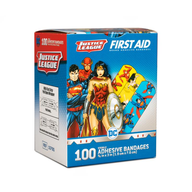 Dukal | Justice League™ Stat Strip® Adhesive Bandages 3/4 x 3 | 10790