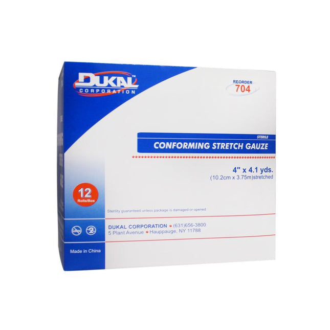 Dukal | Sterile Conforming Stretch Gauze 4" x 4.1 yd | 704