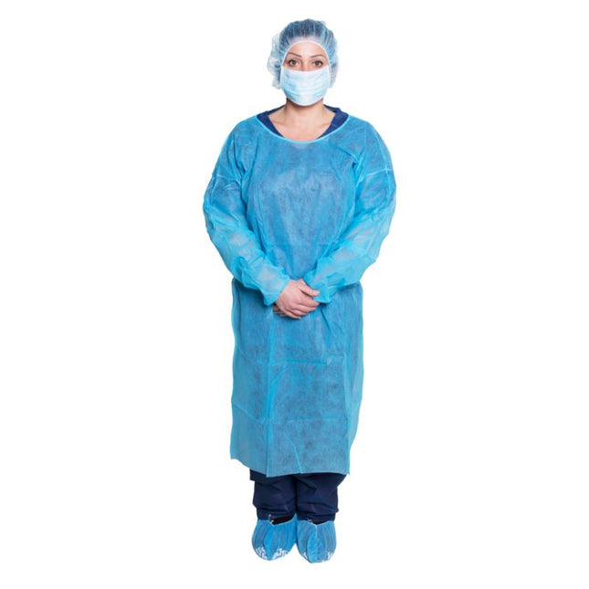 Dukal | Isolation Gown One-Size, Blue | 301BL