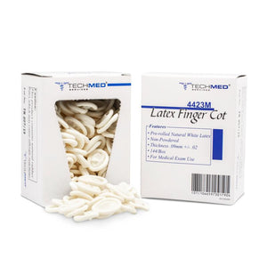 Dukal | Latex Finger Cot Tech-Med Medium Powder Free NonSterile | 4423M