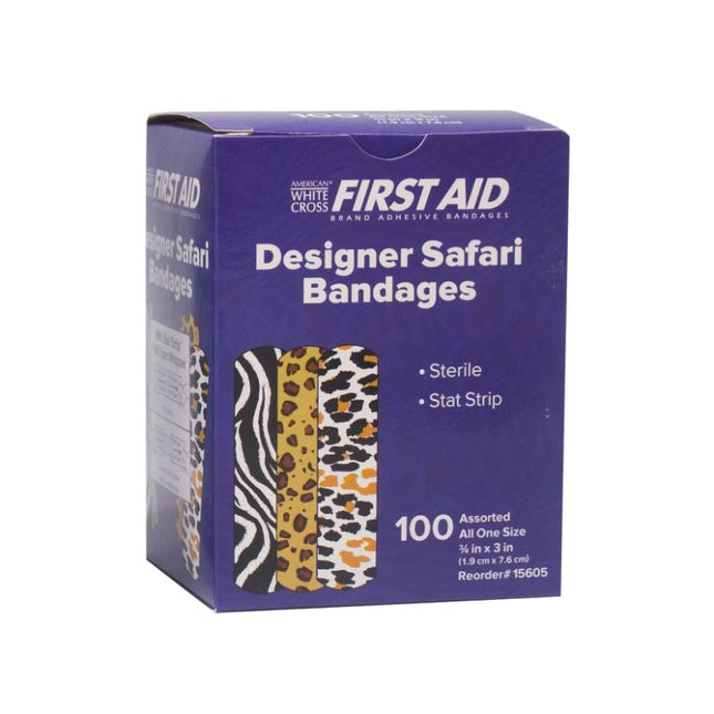 Dukal | Safari Stat Strip® Adhesive Bandages 3/4 x 3 | 15605