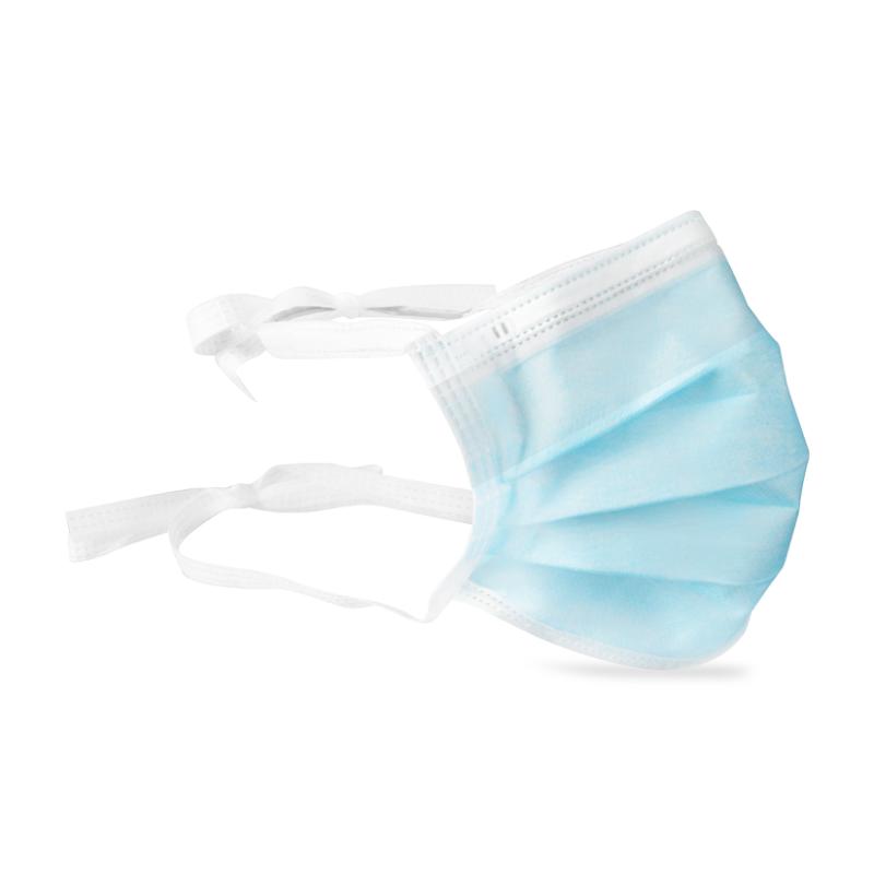 Dukal | Anti-Fog Surgical Mask with Tie 3-Ply, Blue | 1550