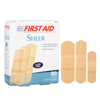 Sheer Adhesive Bandages, Assorted Sizes