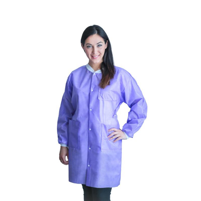 Dukal | FitMe Lab Coats XXL Lavender | UGC-6604-XXL