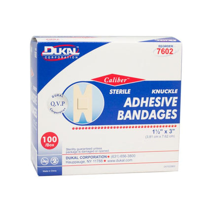 Flexible Fabric Adhesive Bandages Knuckleband 1-1/2 x 3 | 7602 | | Adhesive Bandages, Fabric, Fabric Bandages | Dukal | SurgiMac