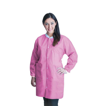 FitMe Lab Coats M Bubblegum Pink | Dukal | Only at SurgiMac