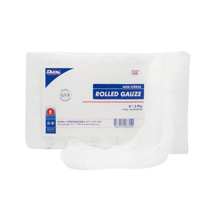 Non-Sterile Rolled Gauze 6" x 5 yd 2-Ply