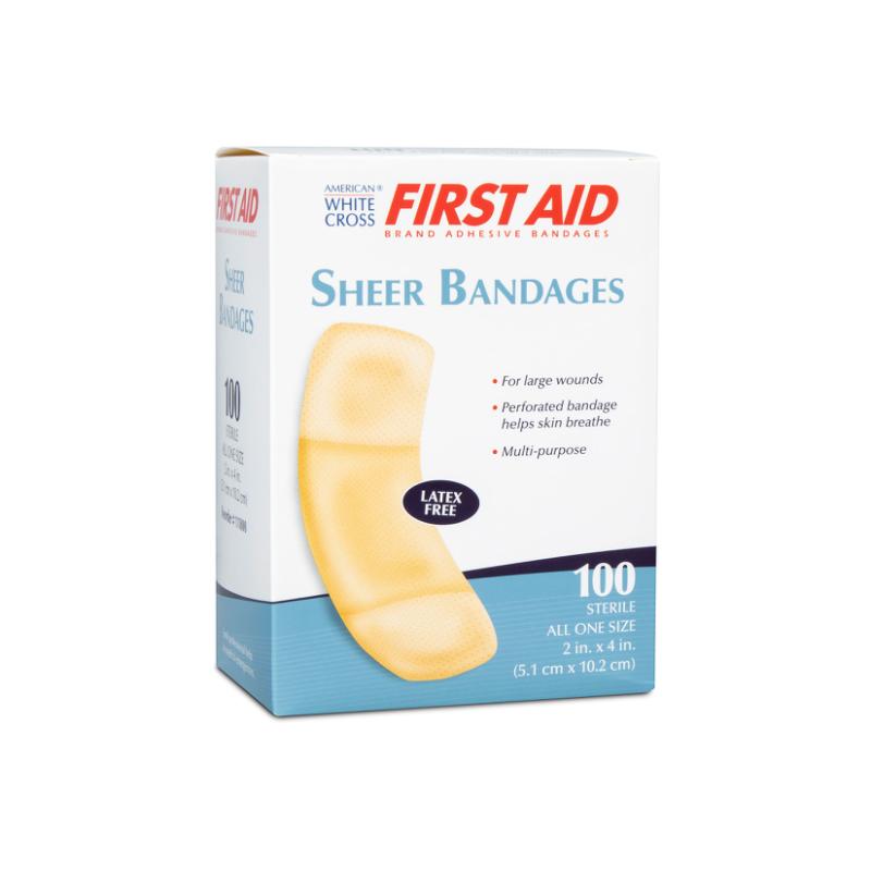 Dukal | Sheer Adhesive Bandages XL 2 x 4 | 11800