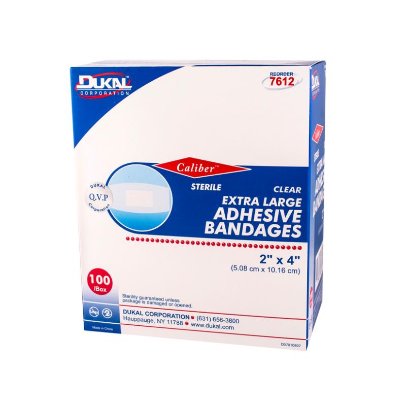 Dukal | Sheer Adhesive Bandages 2 x 4, XL | 7612