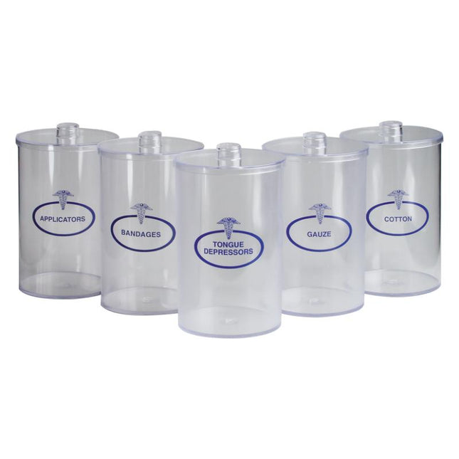 Dukal | Plastic Sundry Jars, Clear | 4011