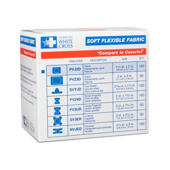 Dukal | Soft Flexible Fabric Adhesive Bandages 1-1/2 x 2 | PVJ2D