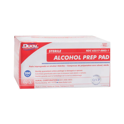 Sterile Alcohol Pad Medium 2-Ply | 853 | | Alcohol Pads, Antiseptics & Cleansing, Sterile | Dukal | SurgiMac