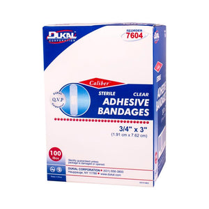 Dukal | Sheer Adhesive Bandages 3/4 x 3 | 7604